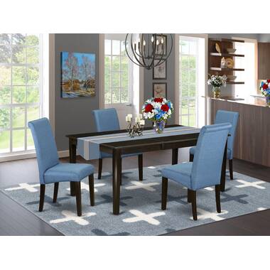 Amya small kitchen table 5 piece solid wood breakfast nook dining outlet set winston porter